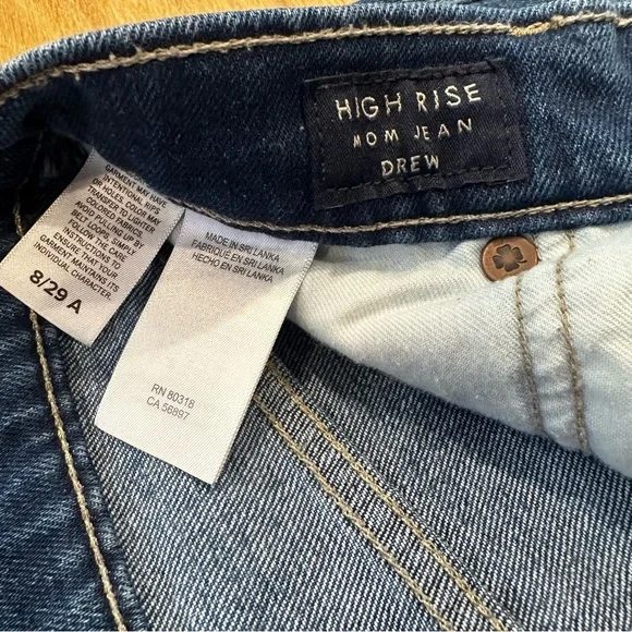 Lucky Brand High Rise Mom Jeans “Drew” Womens Size 8/29 Avg. - Picture 4 of 12